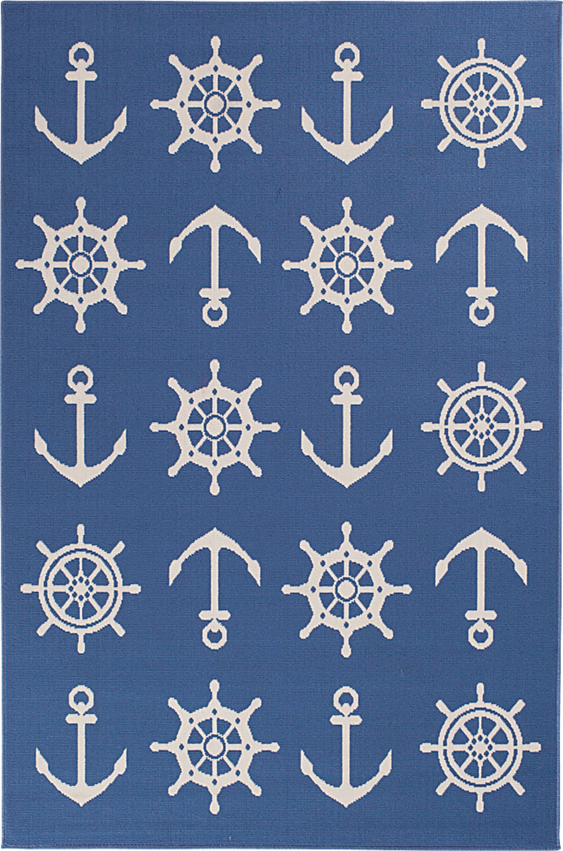 Erardo Blue 7'10 x 9'10 Indoor/Outdoor Rug - Image 1