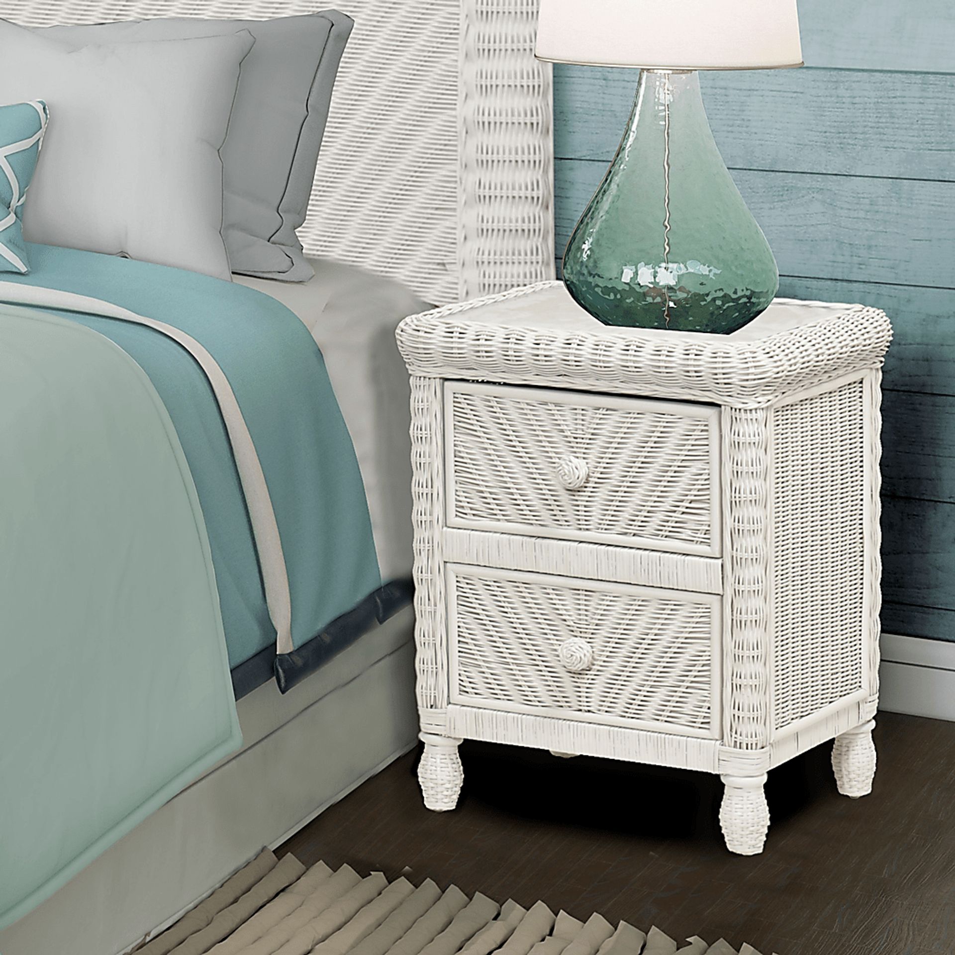 Erasto White Nightstand - Image 2