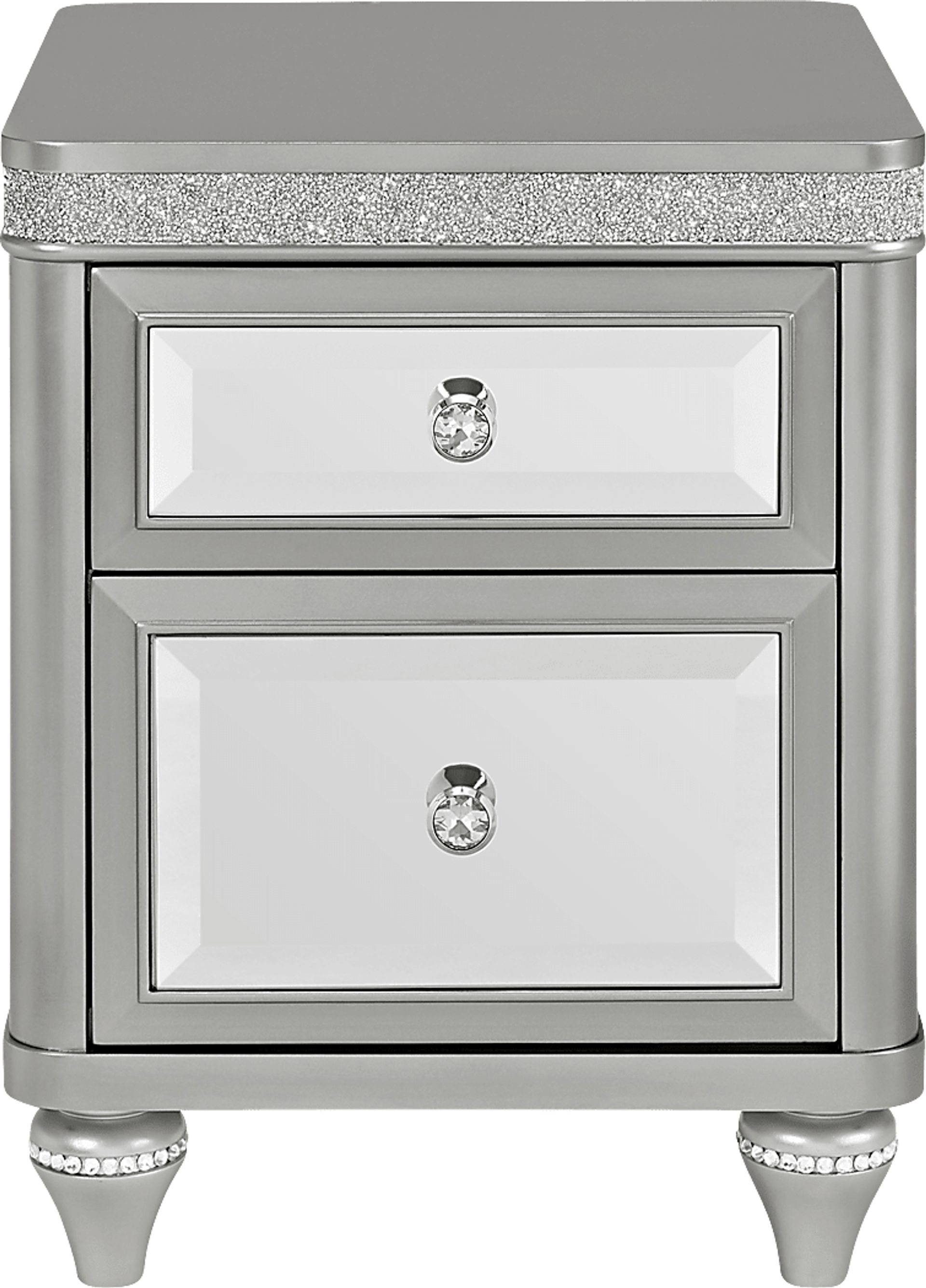 Erato Silver Chairside Table - Image 4