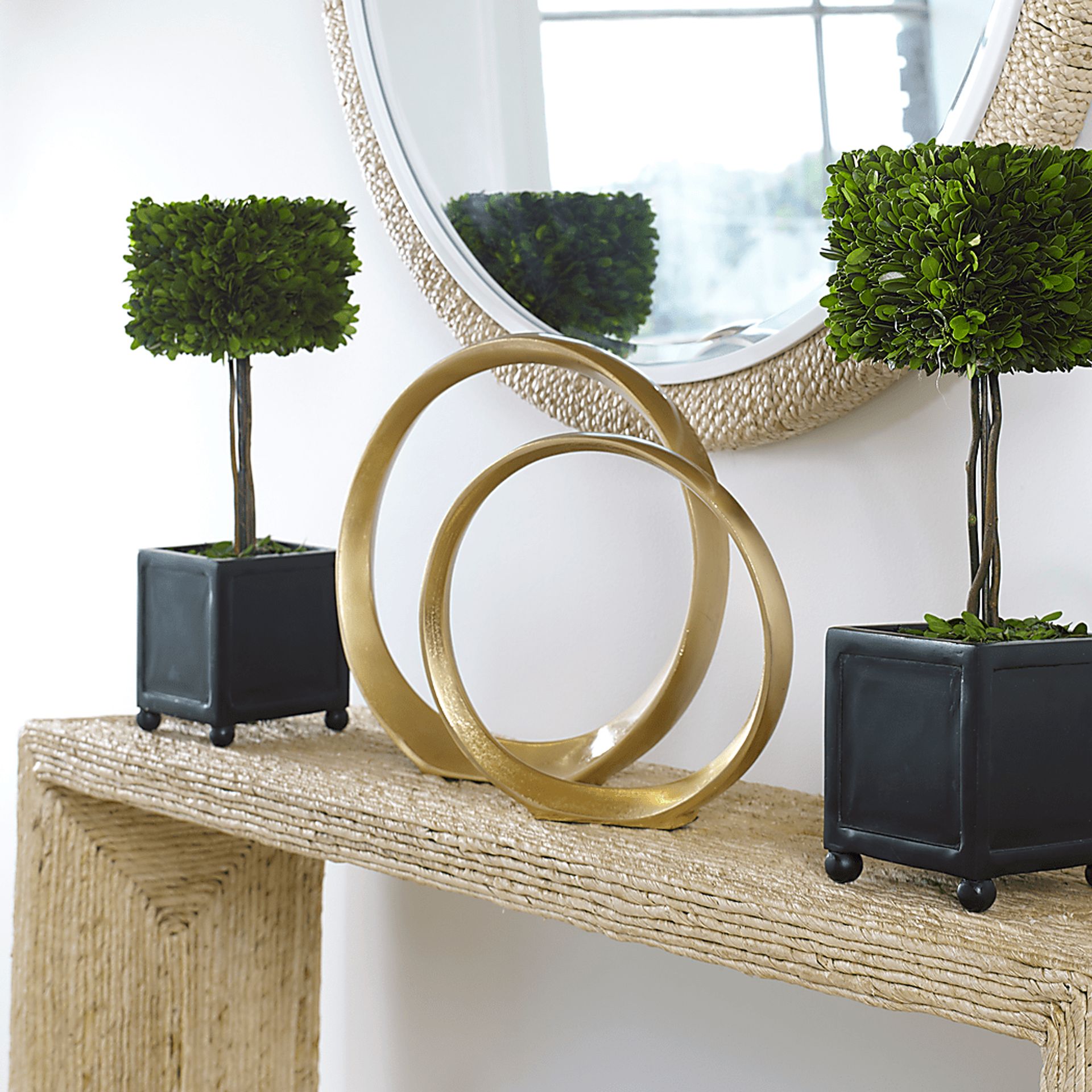 Ercie Gold Sculpture, Set of 2 - Image 3