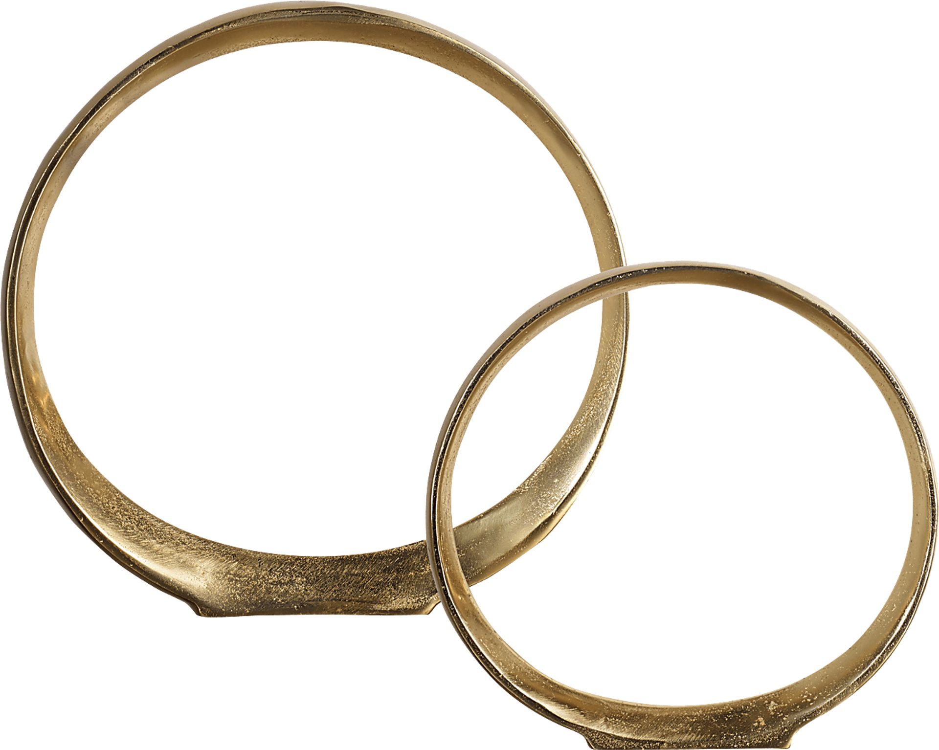 Ercie Gold Sculpture, Set of 2 - Image 1