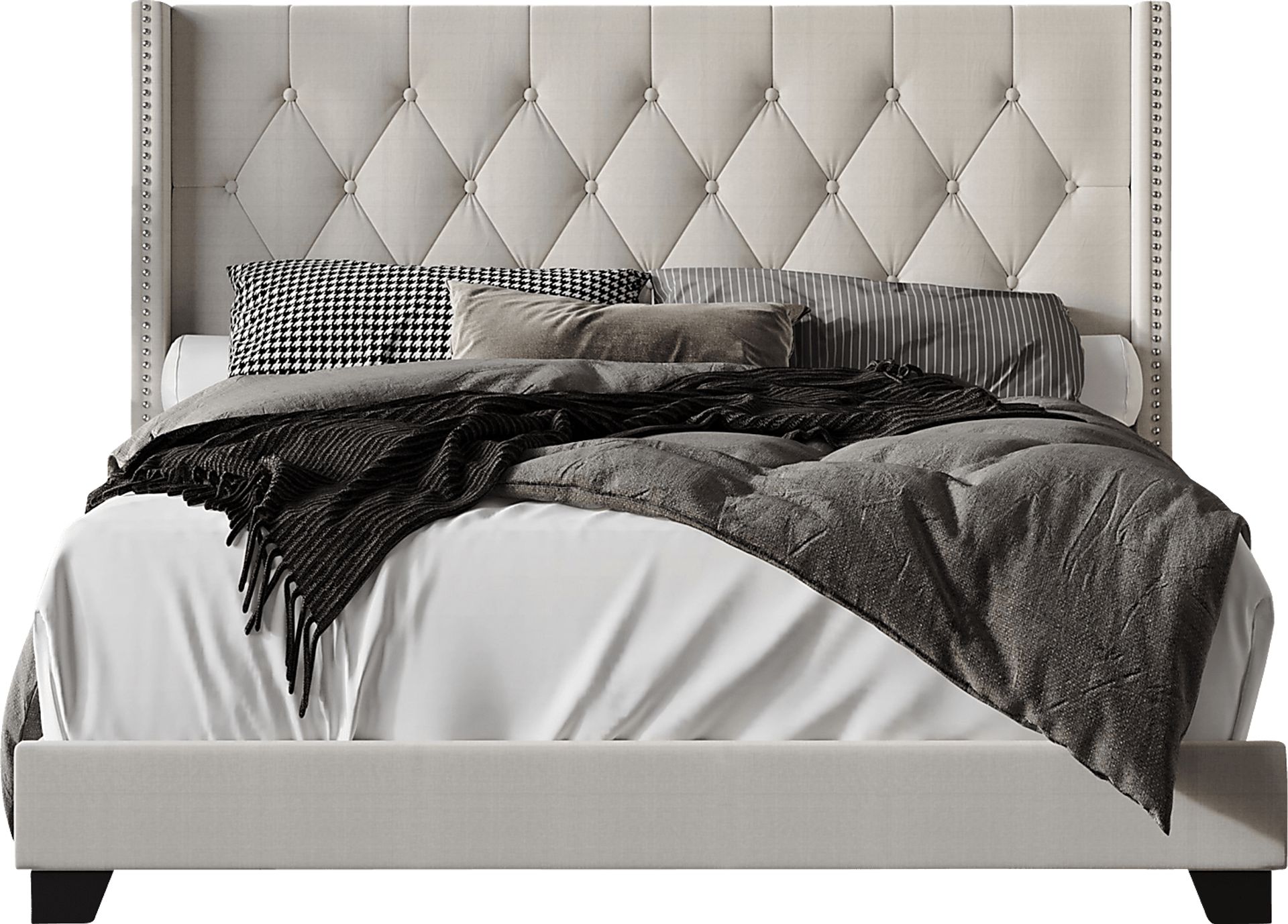 Erdrick Light Gray King Bed - Image 1