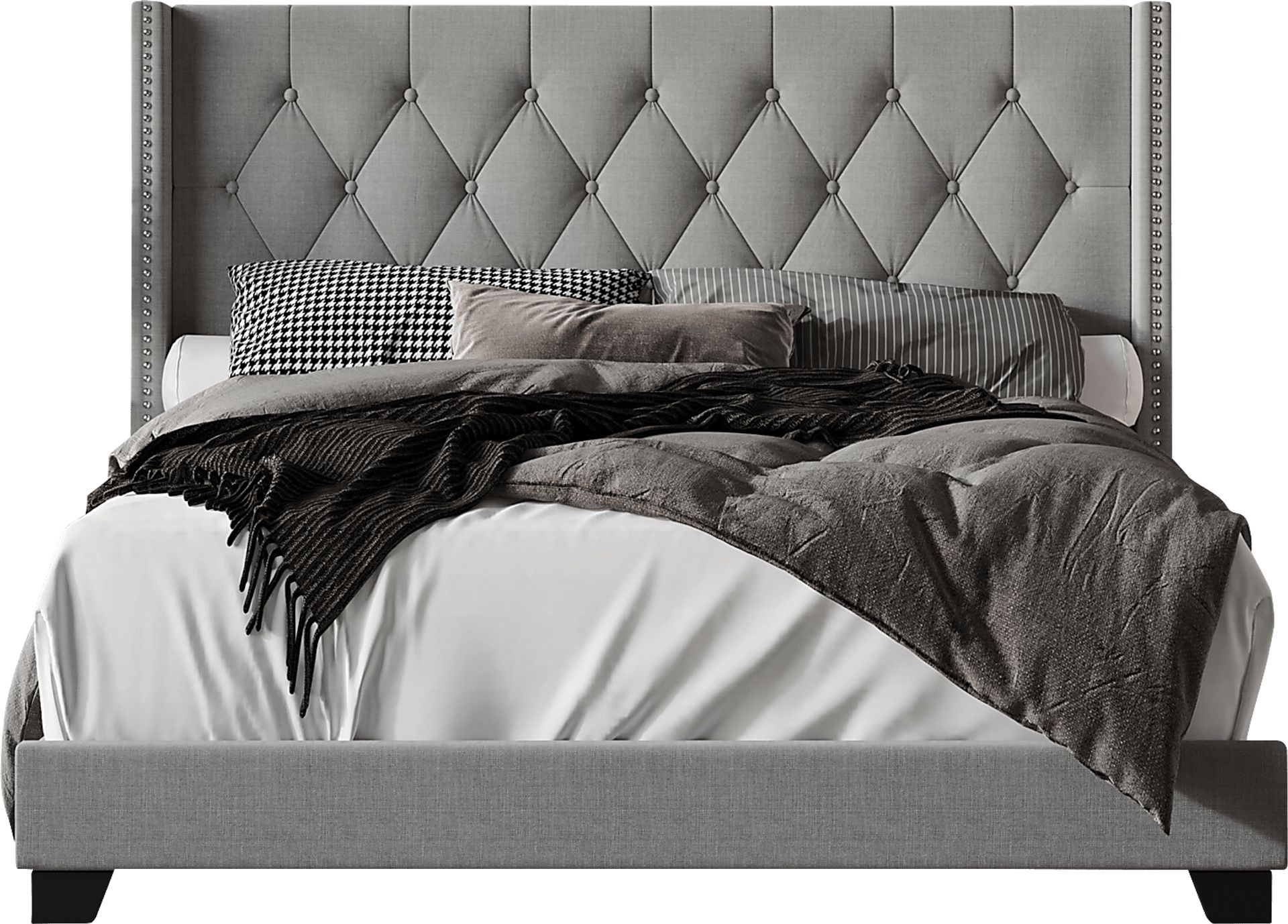 Erdrick Gray King Bed - Image 1