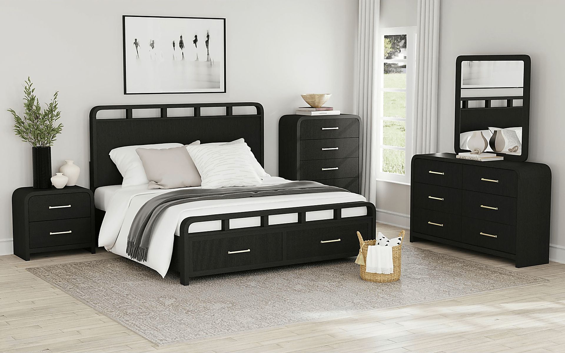 Eriba Black Nightstand - Image 2