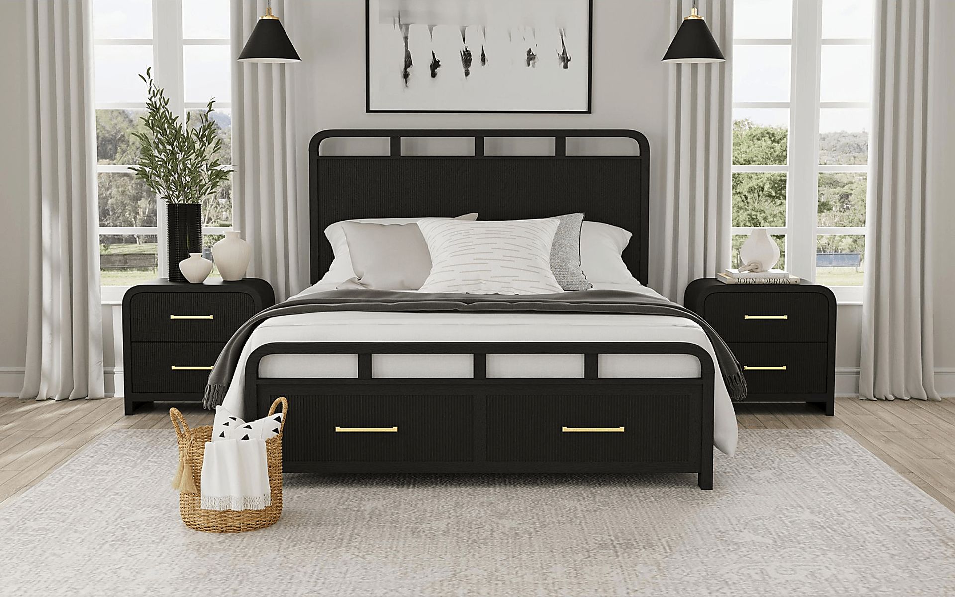 Eriba Black Nightstand - Image 3