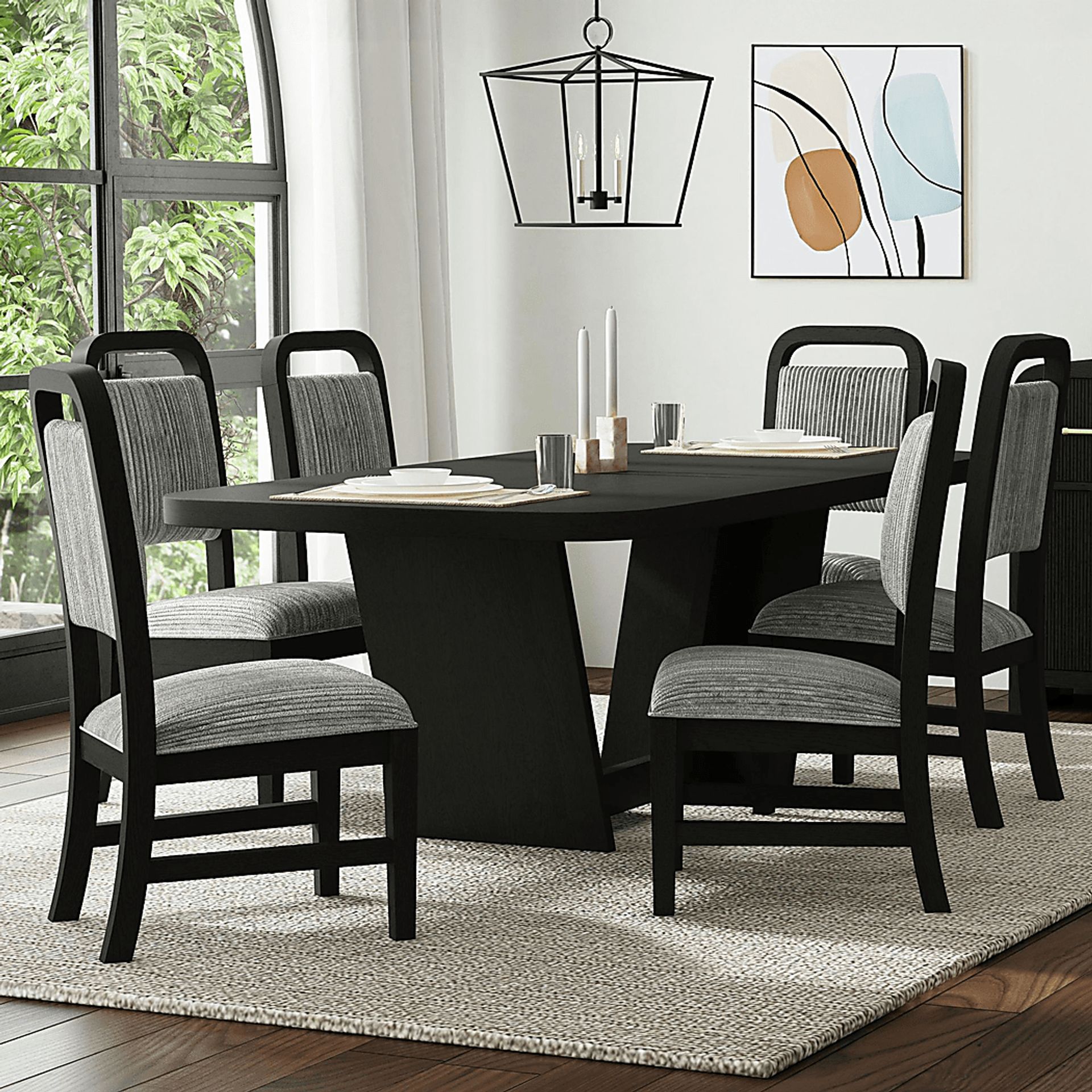 Eriba Gray Side Chair, Set of 2 - Image 4