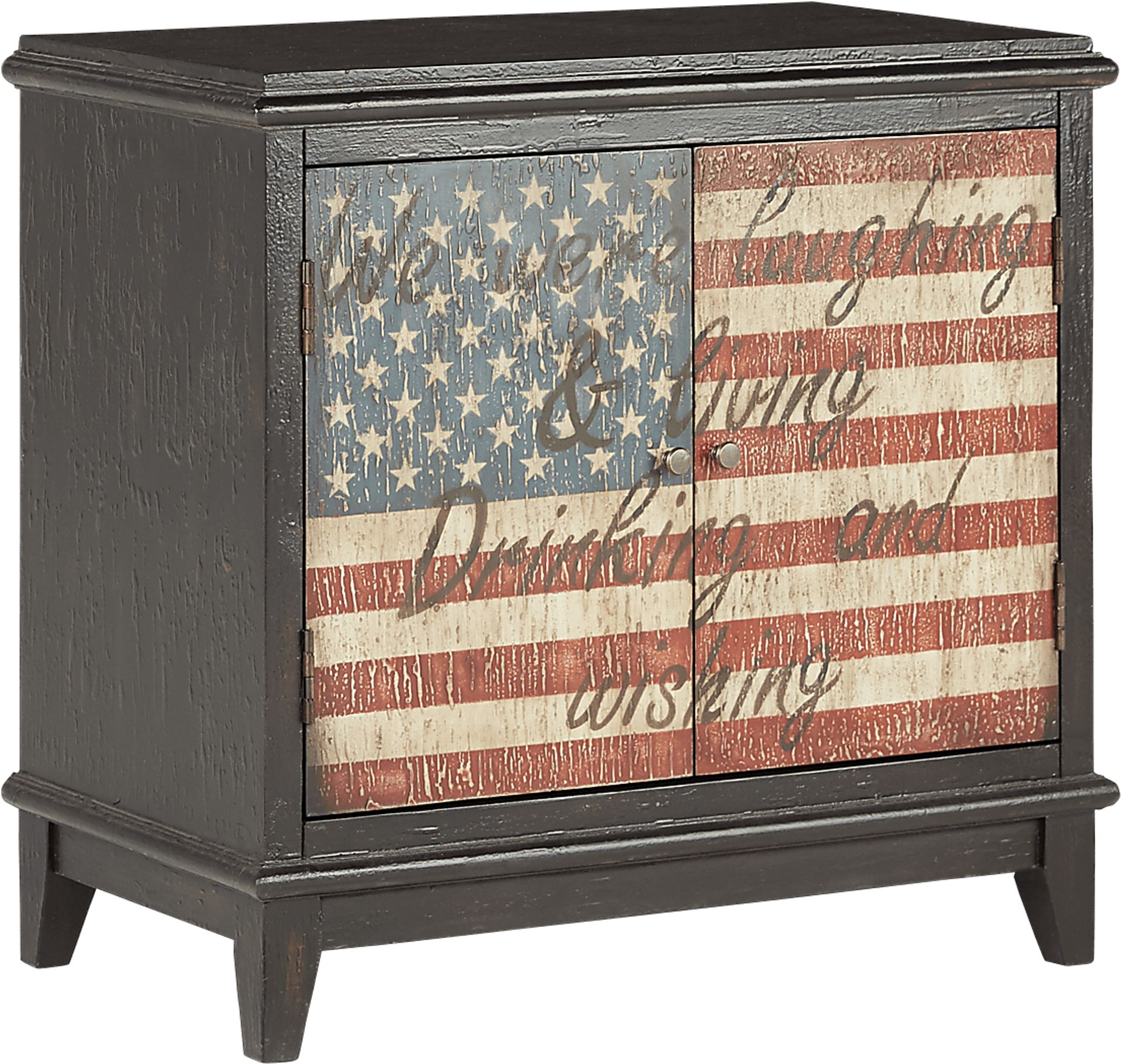 Eric Church Highway To Home Arrow Ridge Ebony 28 in. Bar Cabinet - Image 1