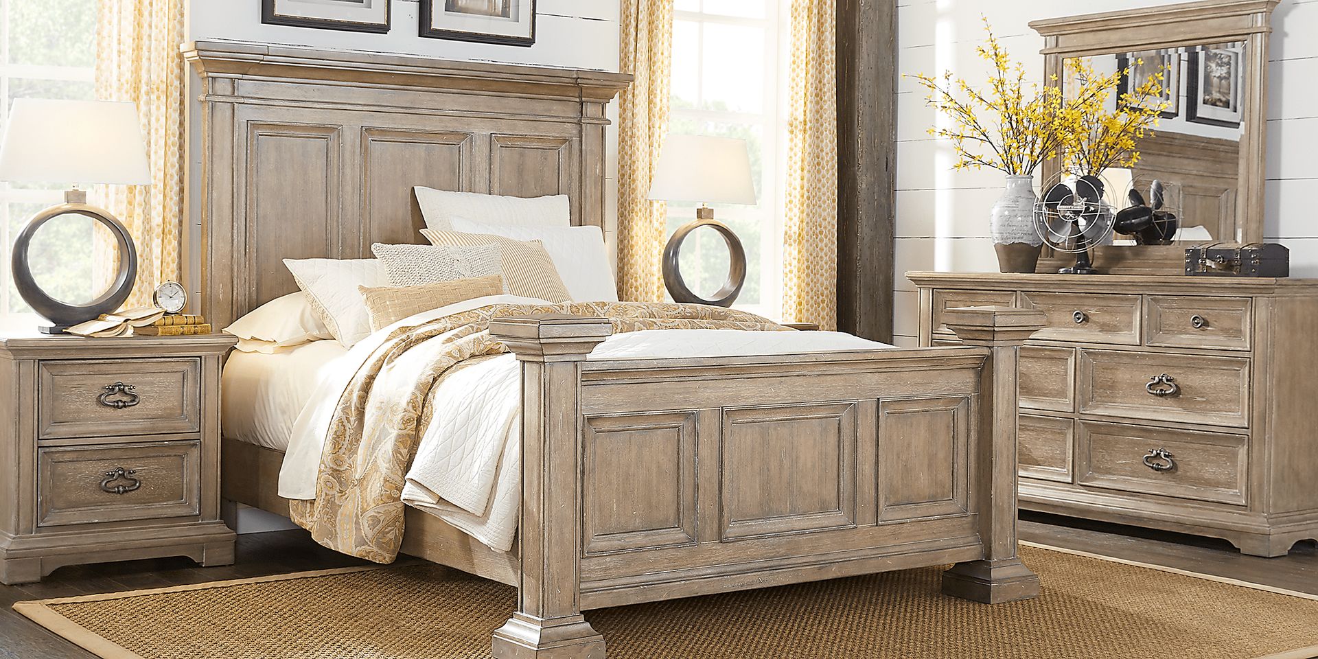 Eric Church Highway To Home Arrow Ridge Hickory 7 Pc Queen Bedroom - Image 1