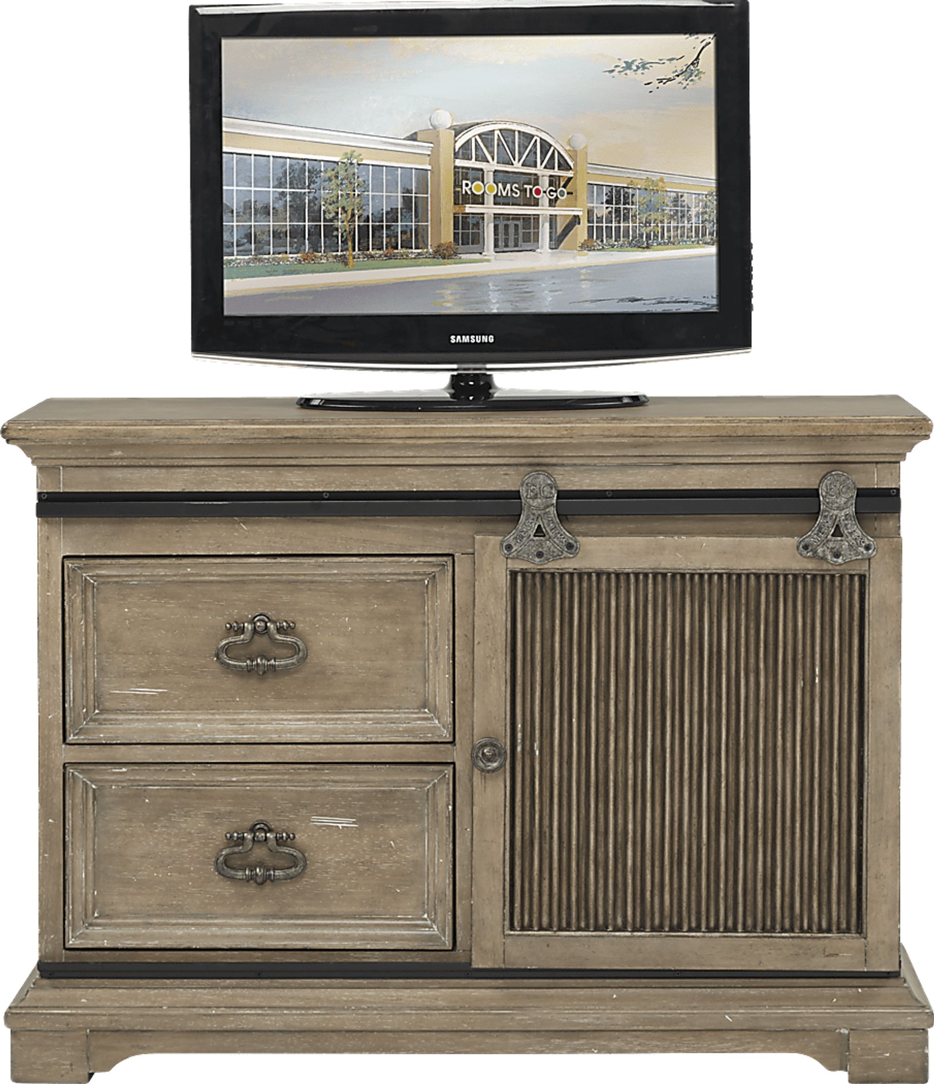 Eric Church Highway To Home Arrow Ridge Hickory Media Chest - Image 1
