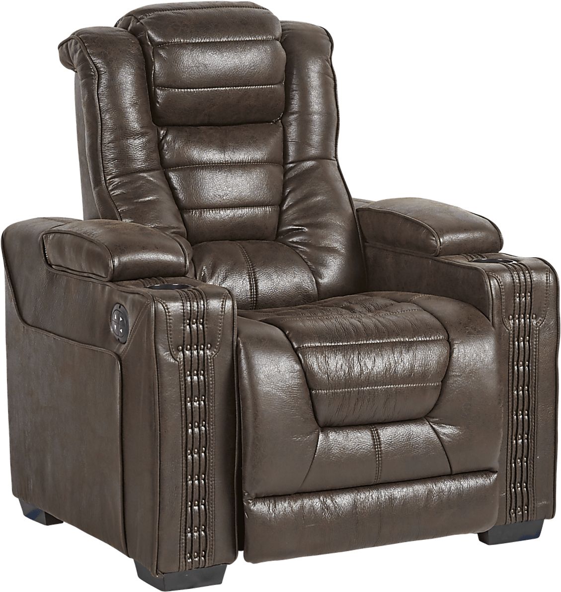 Eric Church Highway To Home Chief Brown Polyester Fabric Power Recliner Rooms To Go
