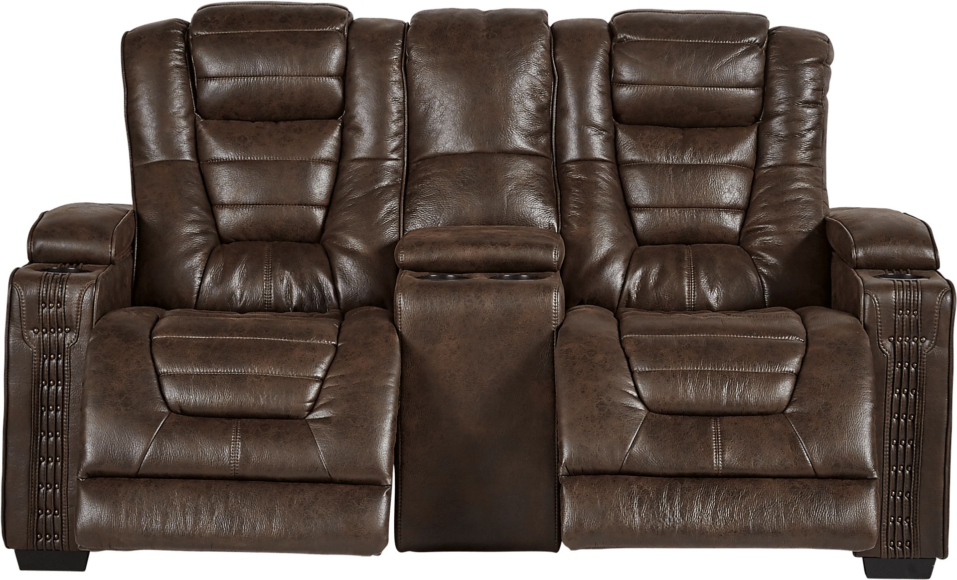 Eric Church Highway To Home Chief Brown 3 Pc Dual Power Reclining Living Room - Image 6