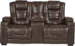 dual power reclining console loveseat