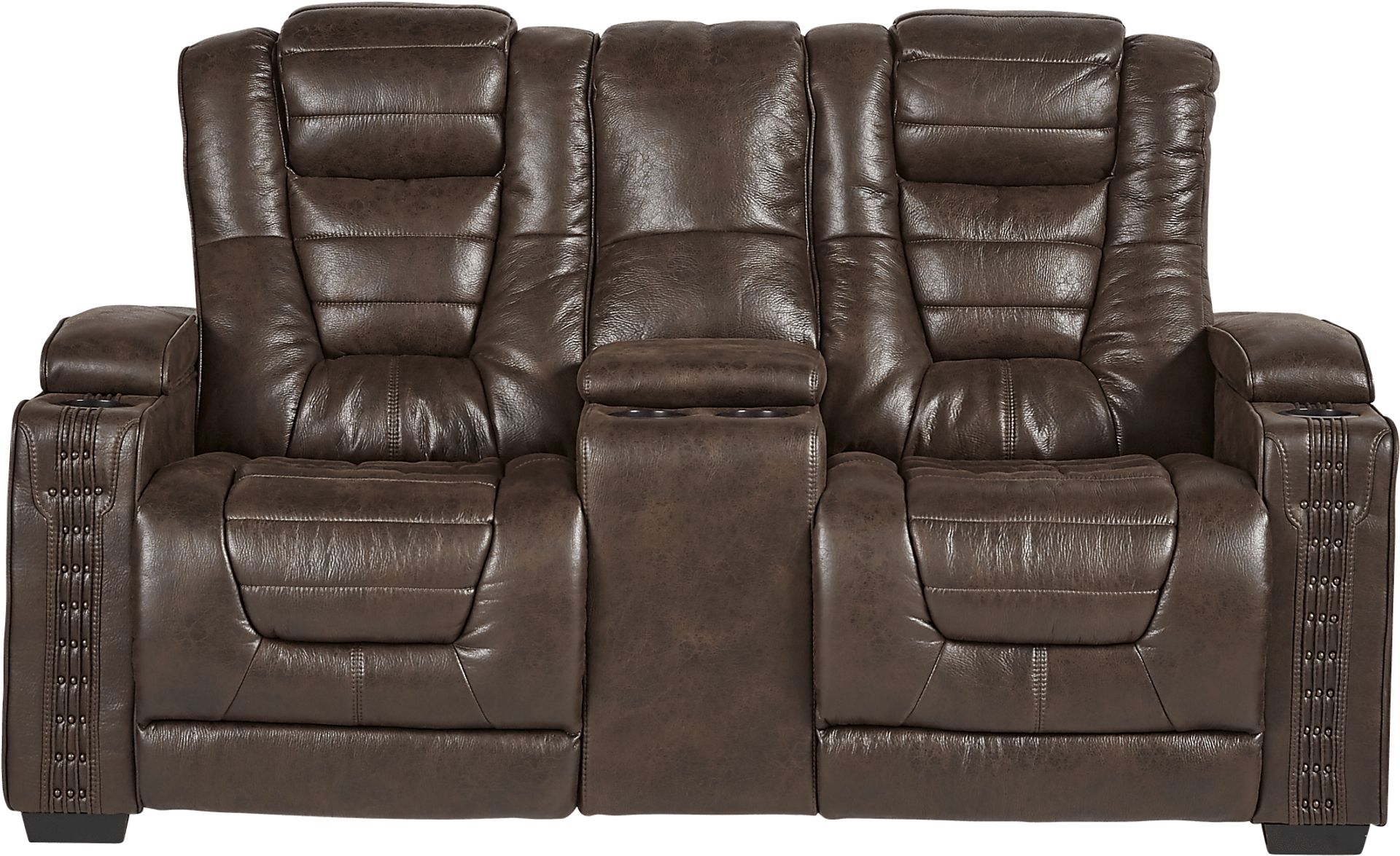 Eric Church Highway To Home Chief Brown 3 Pc Dual Power Reclining Living Room - Image 5