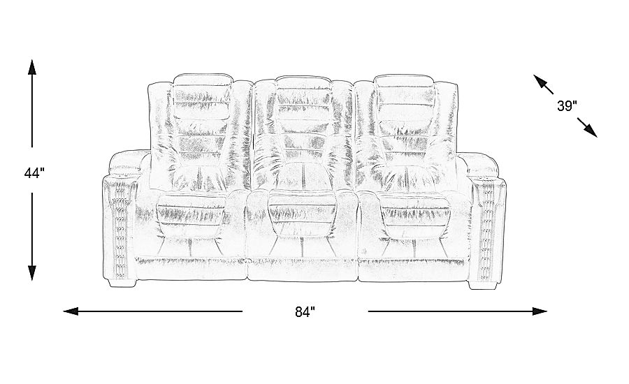 Eric Church Highway To Home Chief Brown Dual Power Reclining Sofa