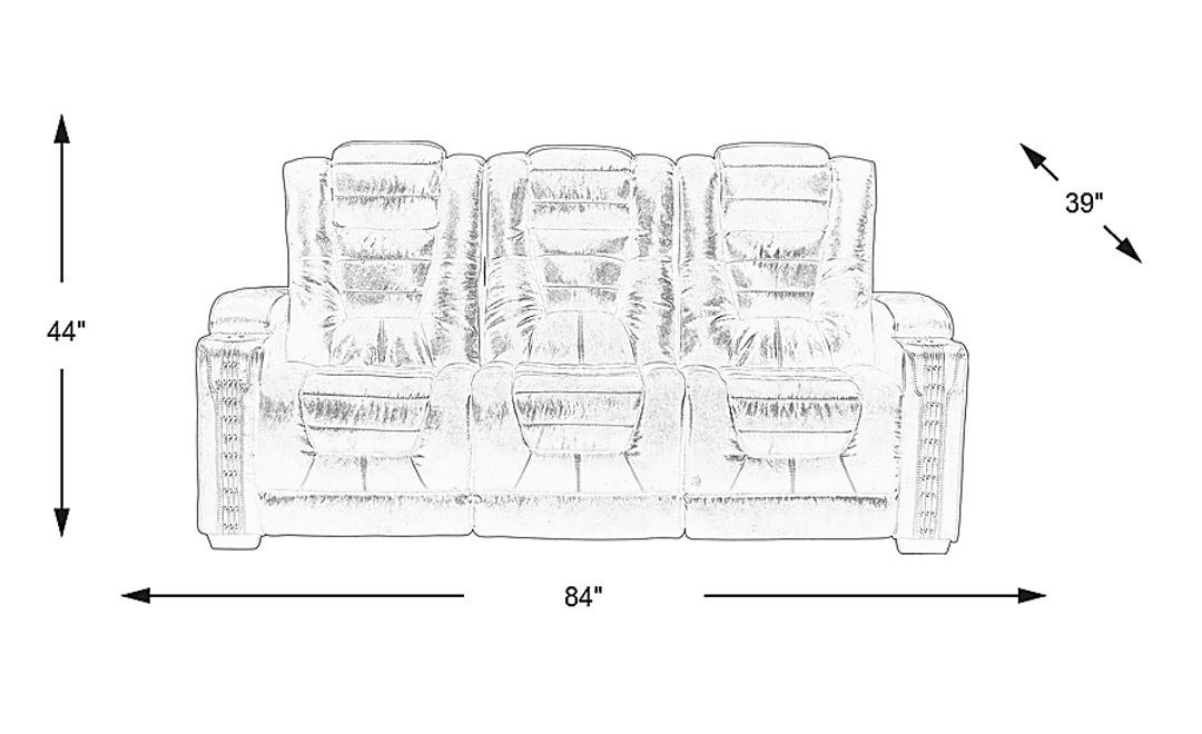 Chief Dual Power Reclining Sofa