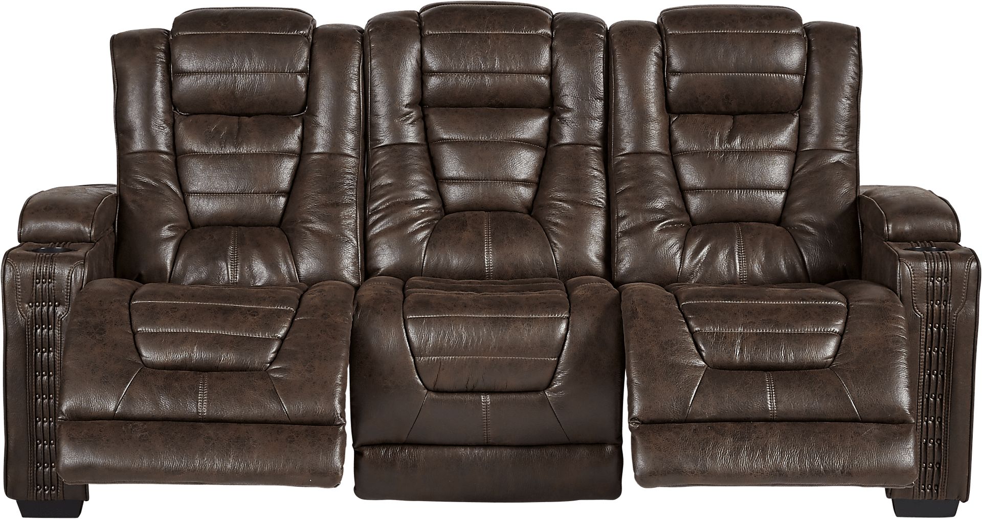 Eric Church Highway To Home Chief Brown 8 Pc Living Room with Dual Power Reclining Sofa - Image 3