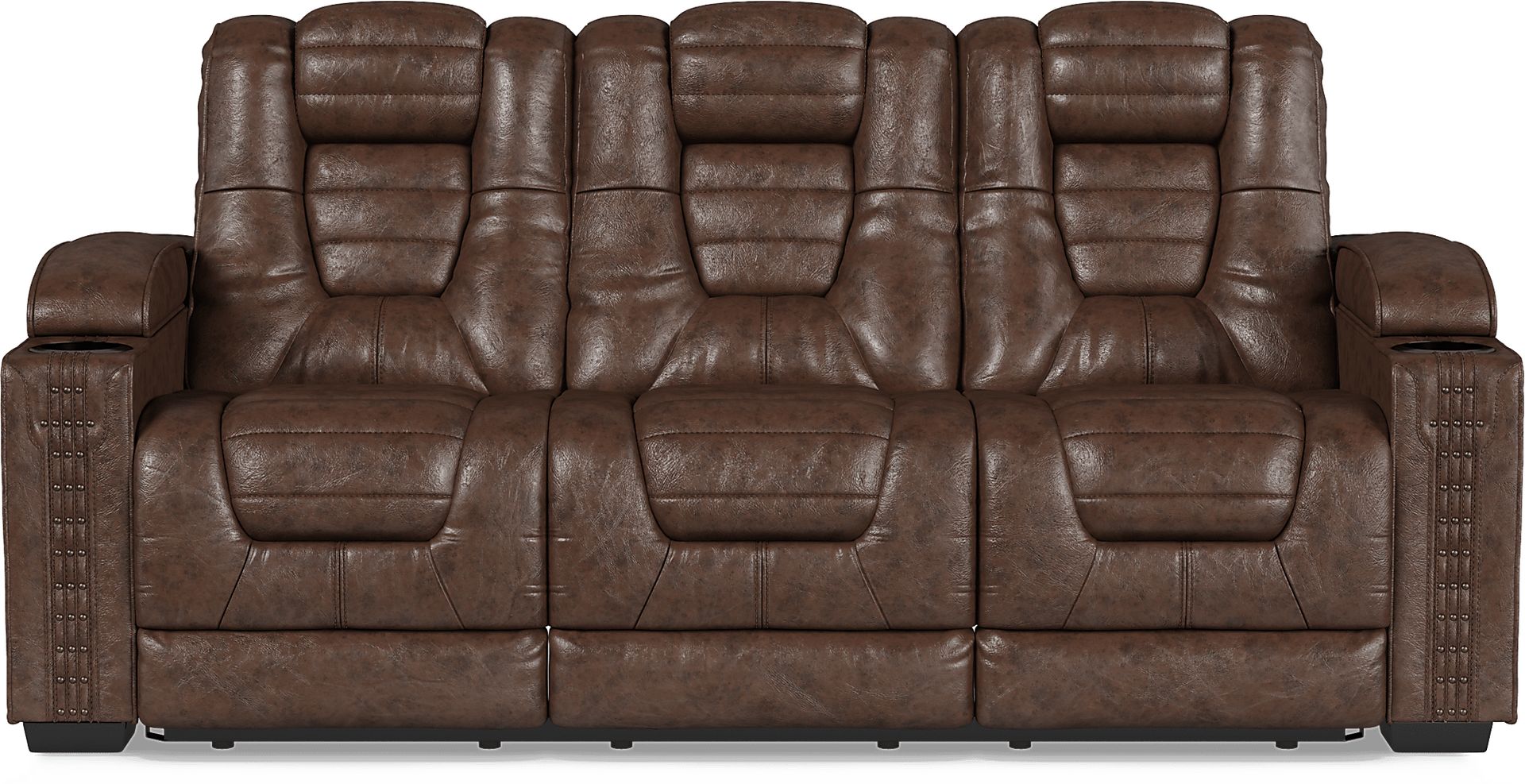 Eric Church Highway To Home Chief Brown 8 Pc Living Room with Dual Power Reclining Sofa - Image 2