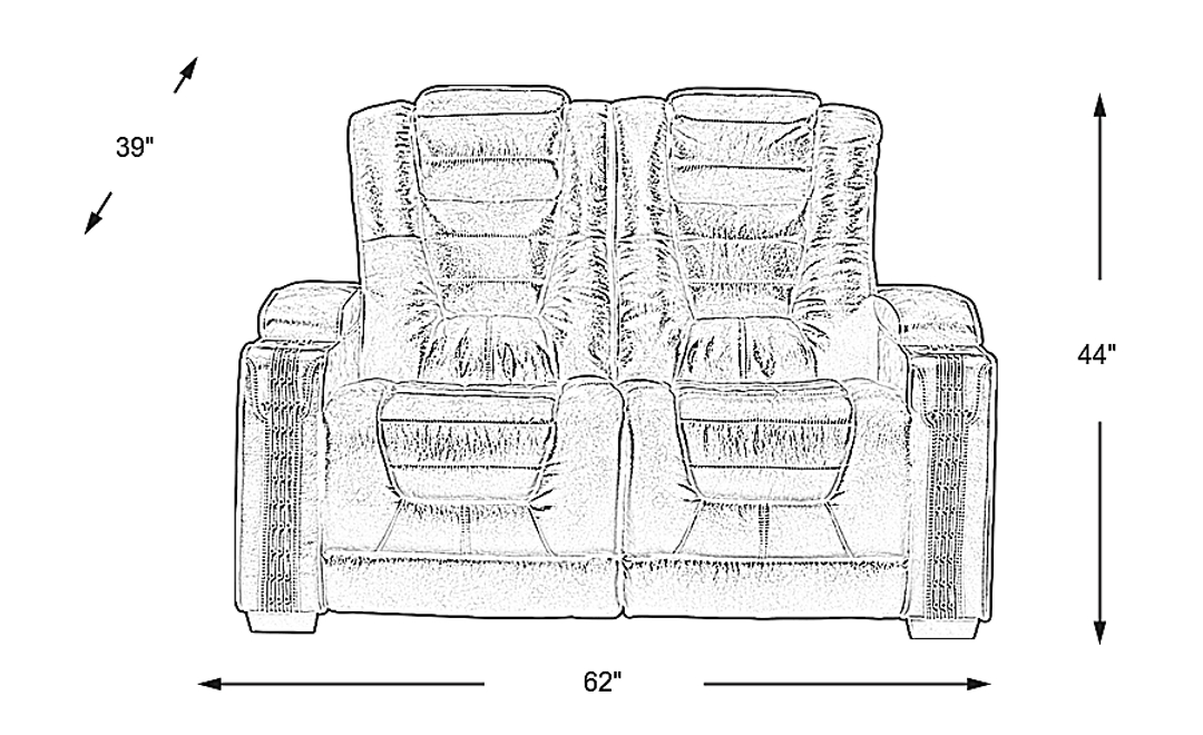 Eric Church Highway To Home Chief Brown Stationary Loveseat