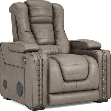 Eric Church Highway To Home Chief Taupe Dual Power Recliner