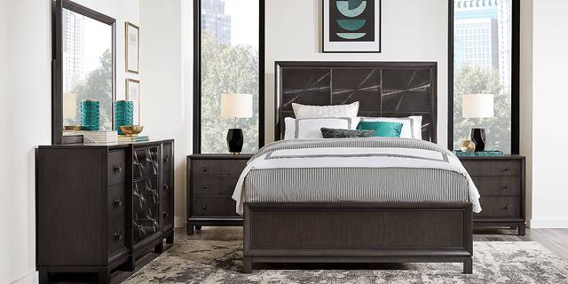 Eric Church Highway to Home Echo Harbor Ebony 8 Pc King Panel Bedroom - Thumbnail - Image 1