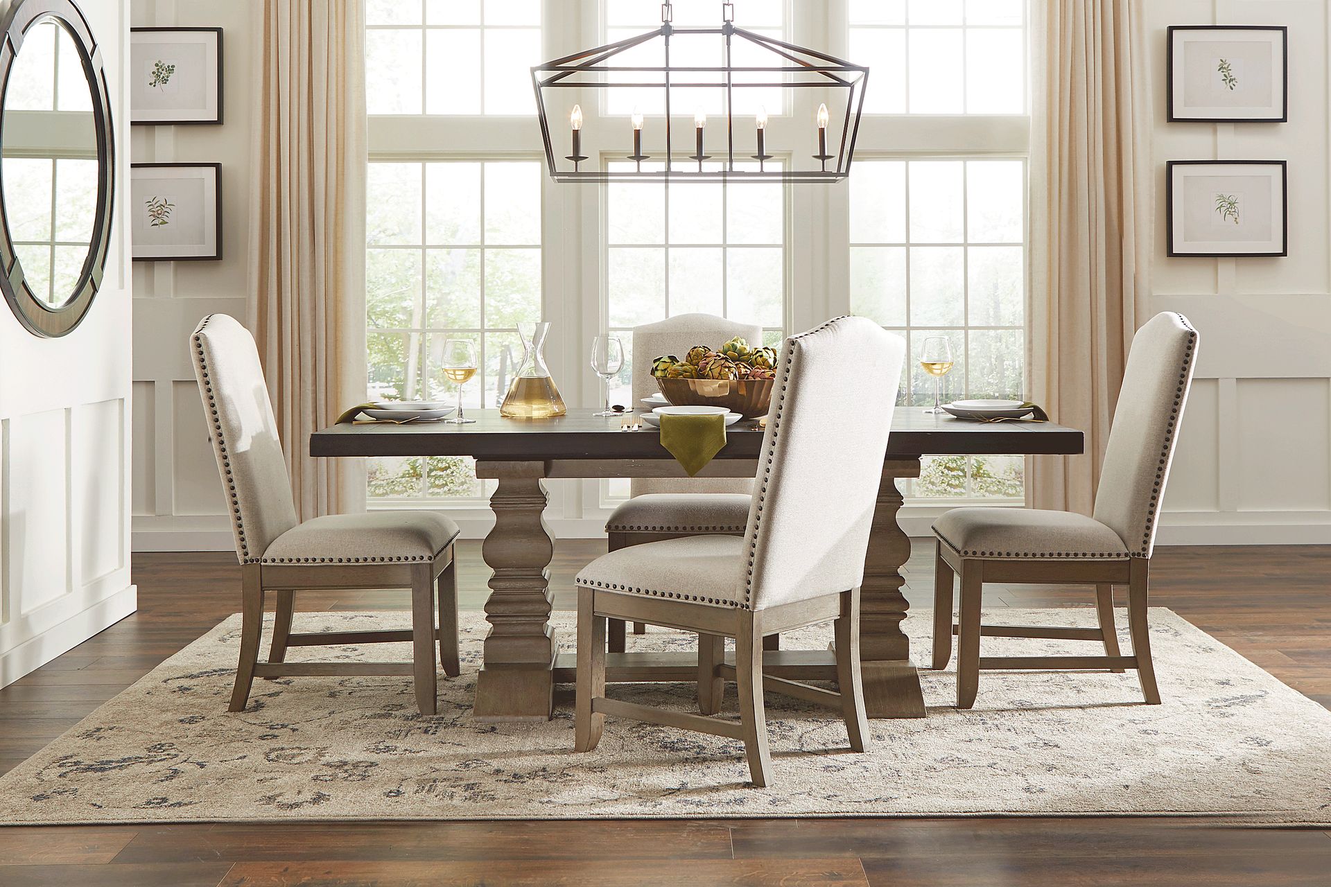 Eric Church Highway To Home Elk Creek Brown 5 Pc Dining Room - Image 1