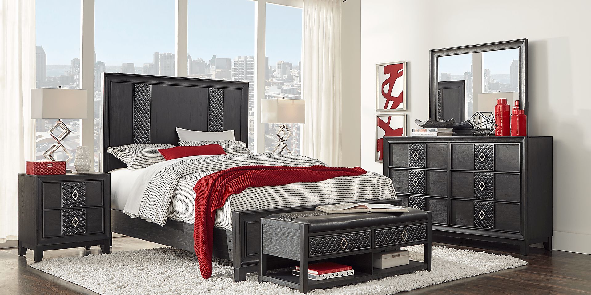 Eric Church Highway To Home Encore Dark Brown 5 Pc King Panel Bedroom - Image 2