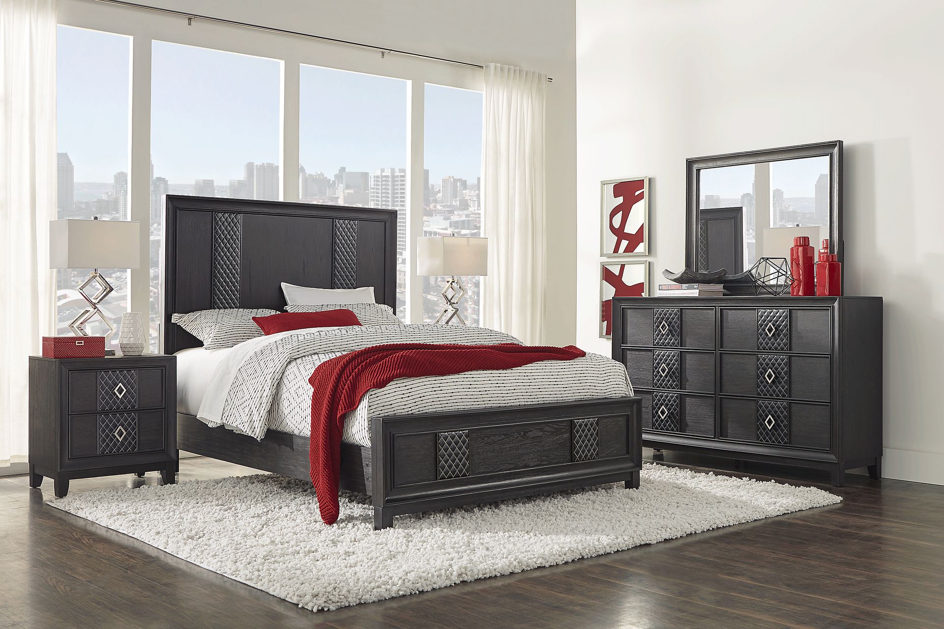Eric Church Highway To Home Encore Dark Brown 5 Pc King Panel Bedroom - Image 1