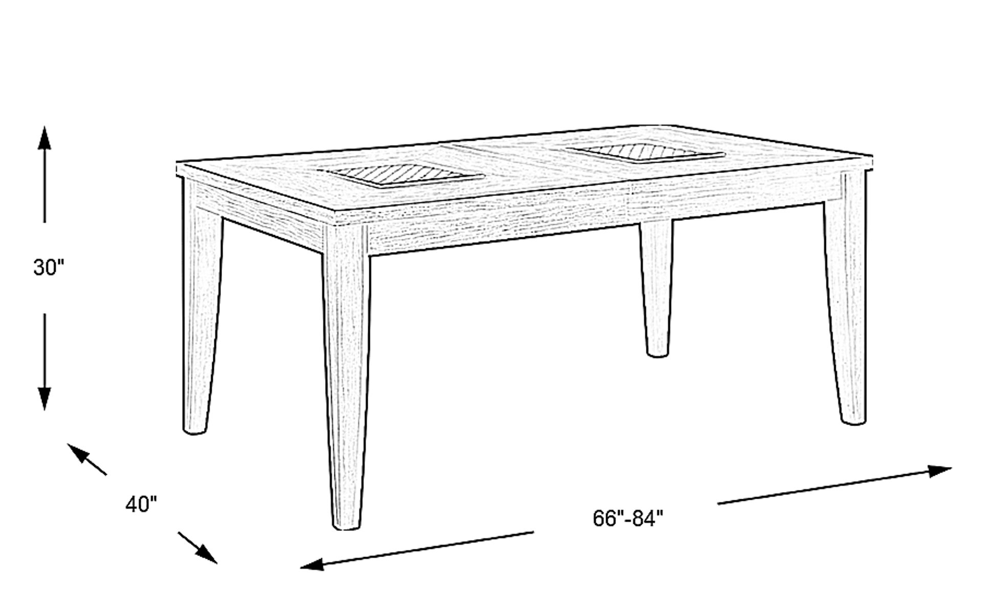 Dimension Image. Please refer to the Dimension Tab on this page for dimension details.