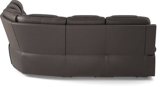 Eric Church Highway To Home Headliner Brown Leather 5 Pc Dual Power Reclining Sectional - Thumbnail - Image 4