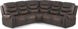 5 pc dual power reclining sectional
