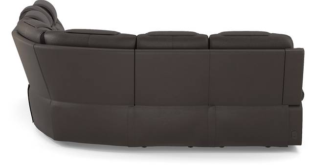 Eric Church Highway To Home Headliner Brown Leather 6 Pc Dual Power Reclining Sectional - Thumbnail - Image 4