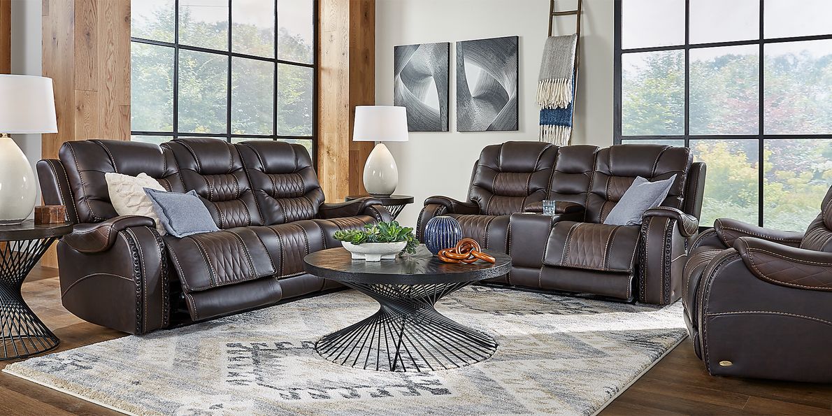 Headliner 7 Pc Leather Living Room Set