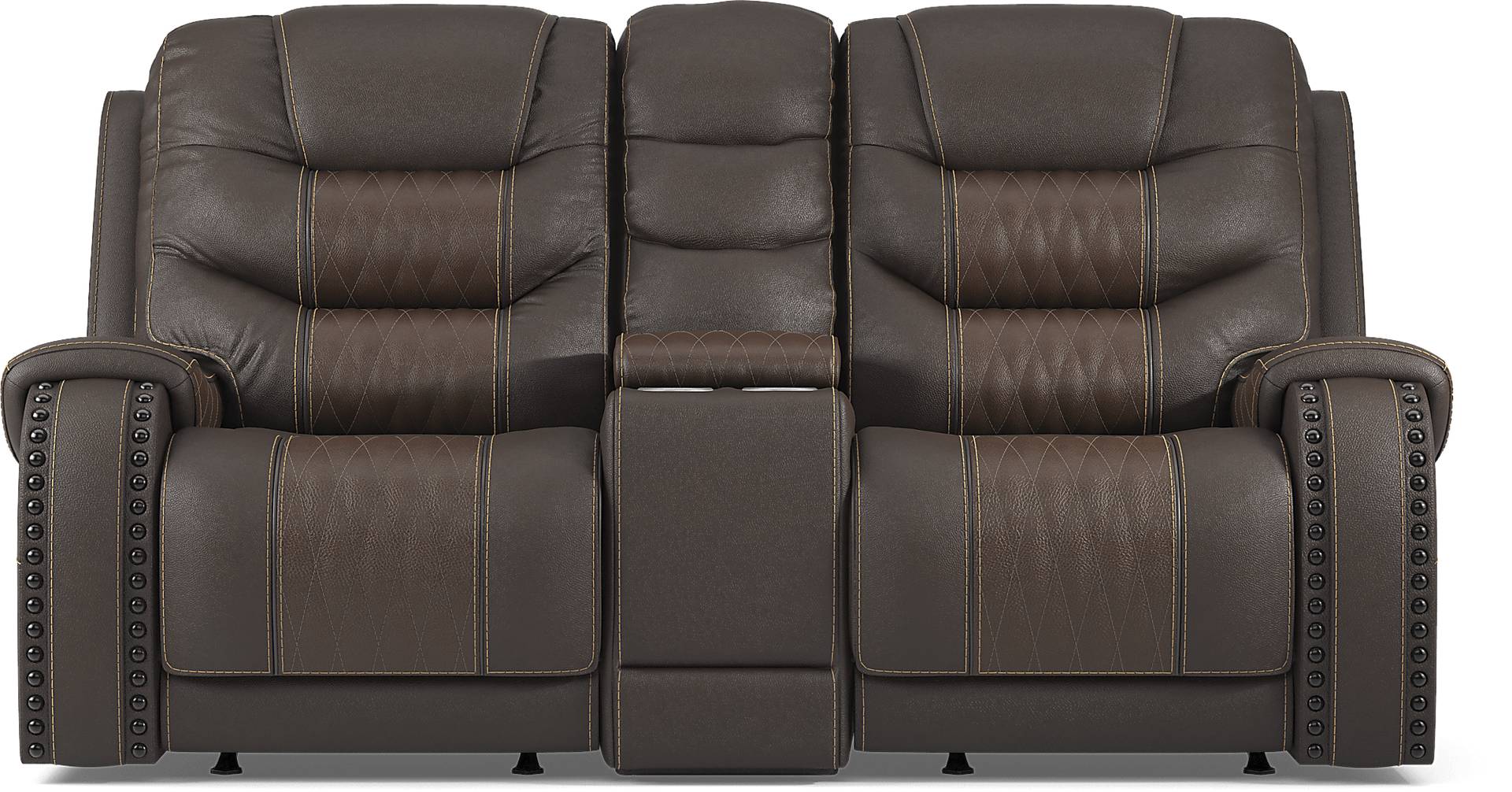 power reclining console loveseat