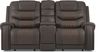 Headliner Leather Dual Power Reclining Loveseat