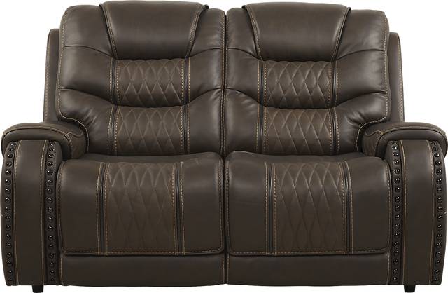 Eric Church Highway To Home Headliner Brown Leather 2 Pc Living Room with Dual Power Reclining Sofa - Thumbnail - Image 12