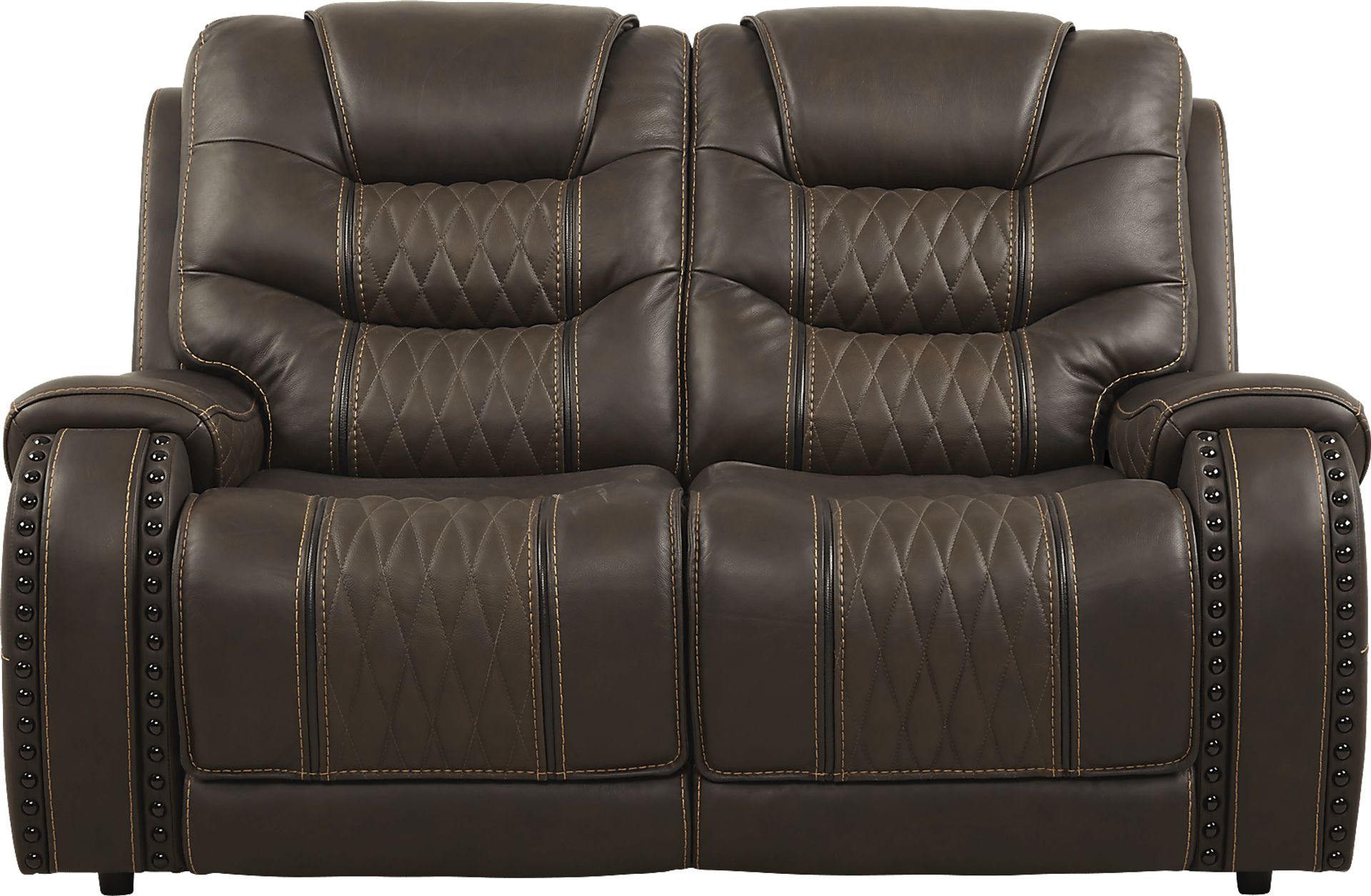 Eric Church Highway To Home Headliner Brown Leather 3 Pc Living Room with Reclining Sofa - Image 7