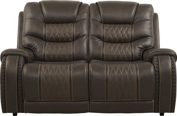 Eric Church Highway To Home Headliner Brown Leather Loveseat