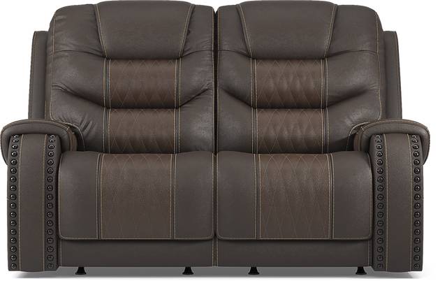 Eric Church Highway To Home Headliner Brown Leather 5 Pc Living Room with Reclining Sofa - Thumbnail - Image 7