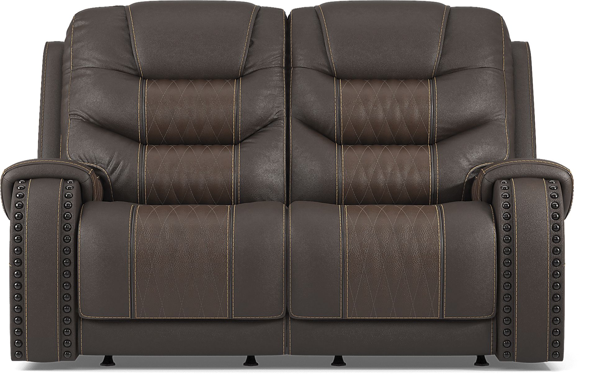 Headliner Brown Leather 2 Pc Living Room with Reclining Sofa - Image 8