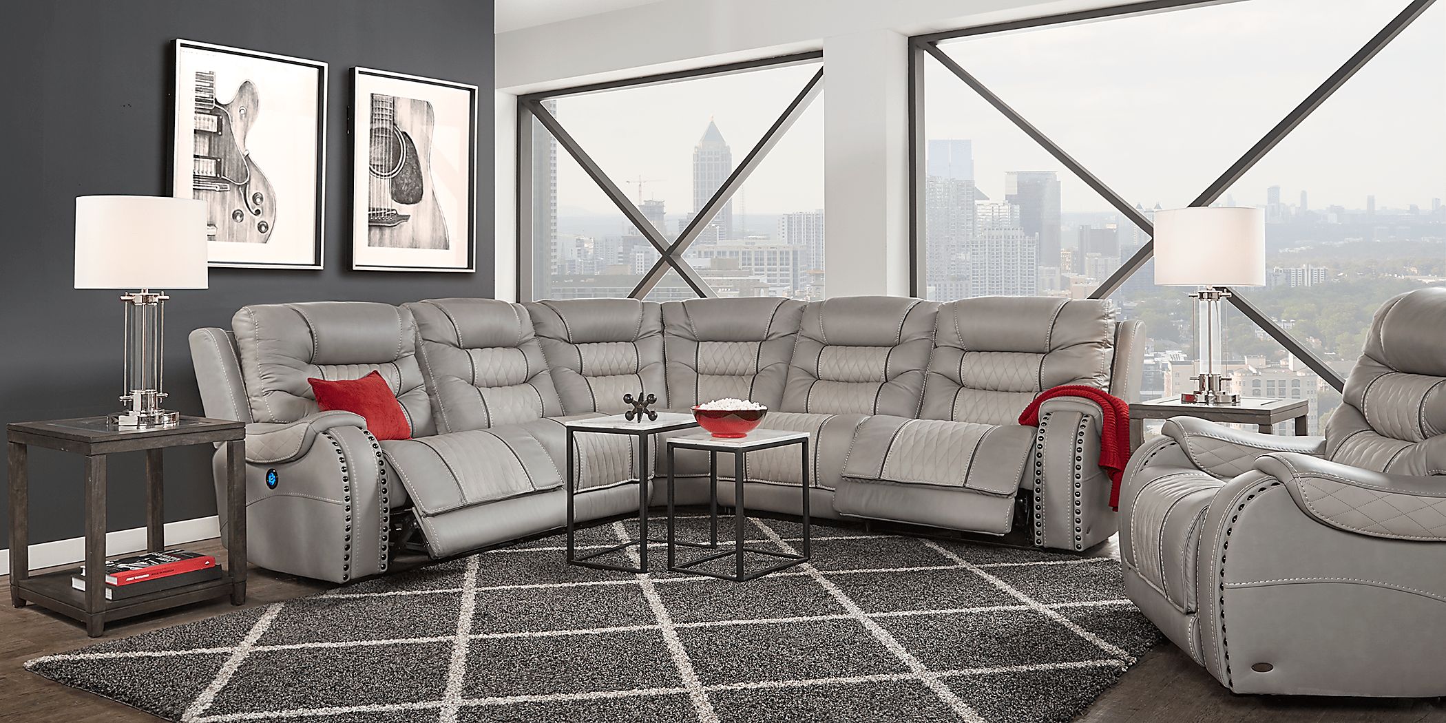 Eric Church Highway To Home Headliner Gray Leather 5 Pc Dual Power