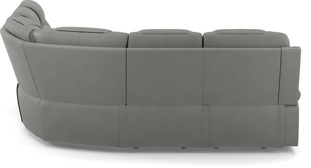 Eric Church Highway To Home Headliner Gray Leather 5 Pc Dual Power Reclining Sectional - Thumbnail - Image 4