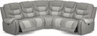 Headliner Leather 5 Pc Dual Power Reclining Sectional