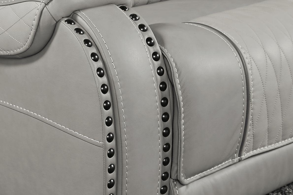 Headliner Leather 6 Pc Dual Power Reclining Sectional