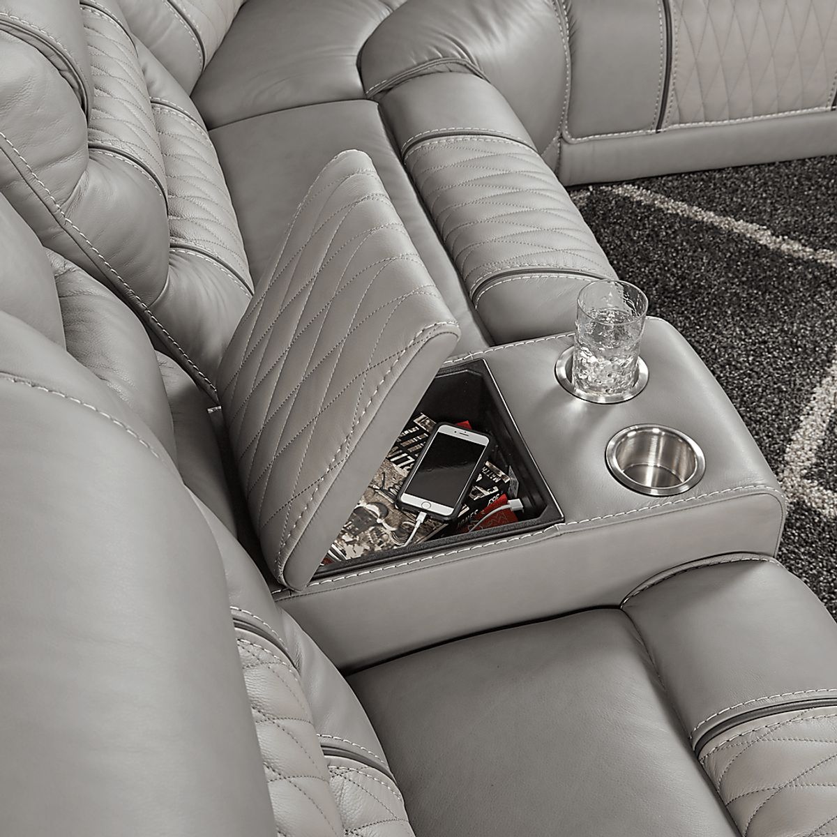Eric Church Highway To Home Headliner 9 Pc Gray Leather Dual Power