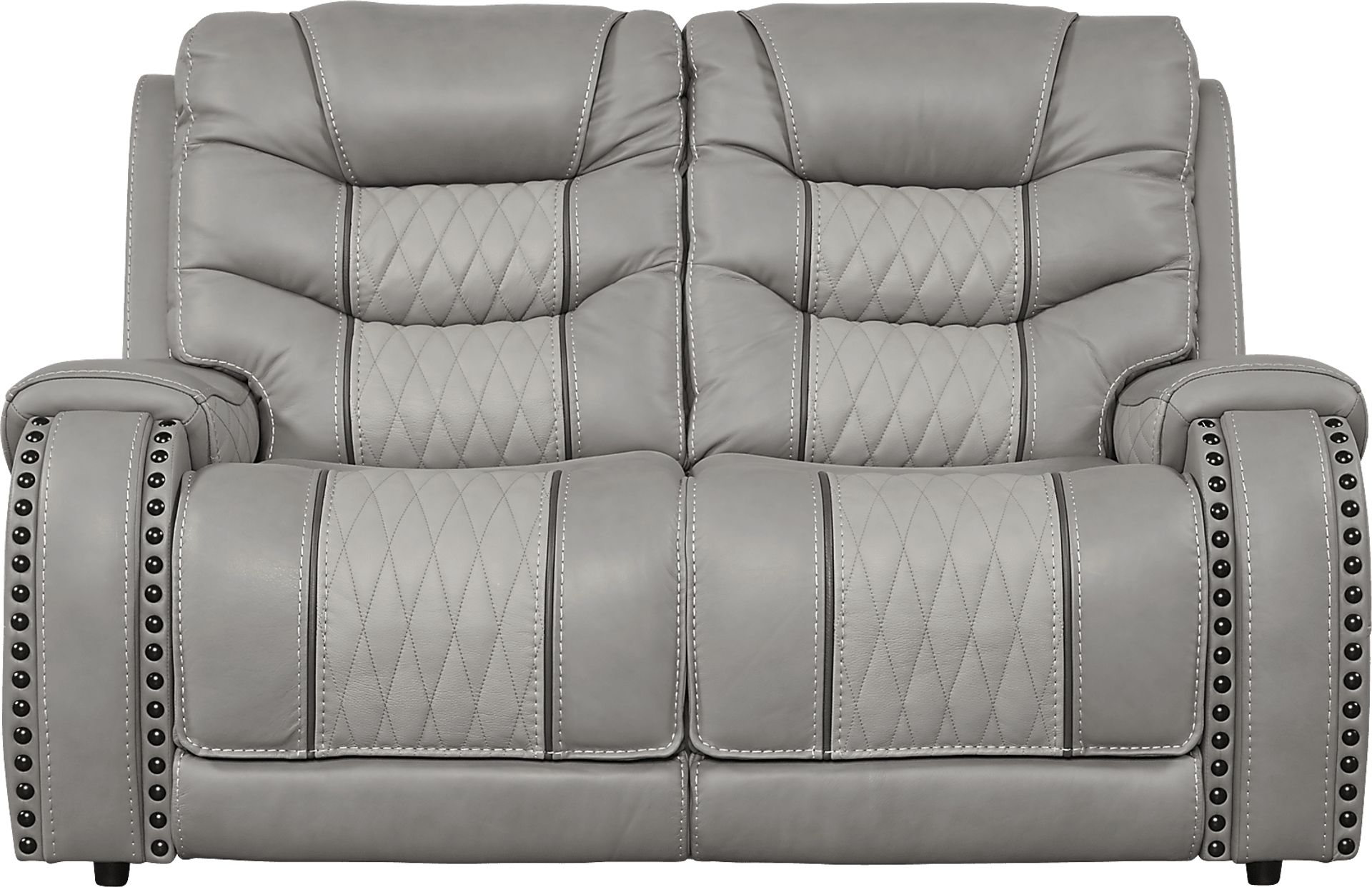 Eric Church Highway To Home Headliner Gray Leather 3 Pc Living Room with Reclining Sofa - Image 10
