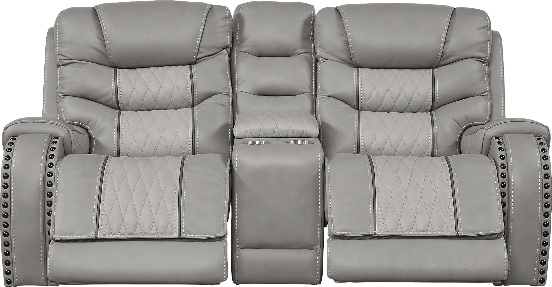Eric Church Highway To Home Headliner Gray Leather 2 Pc Reclining Living Room - Image 3