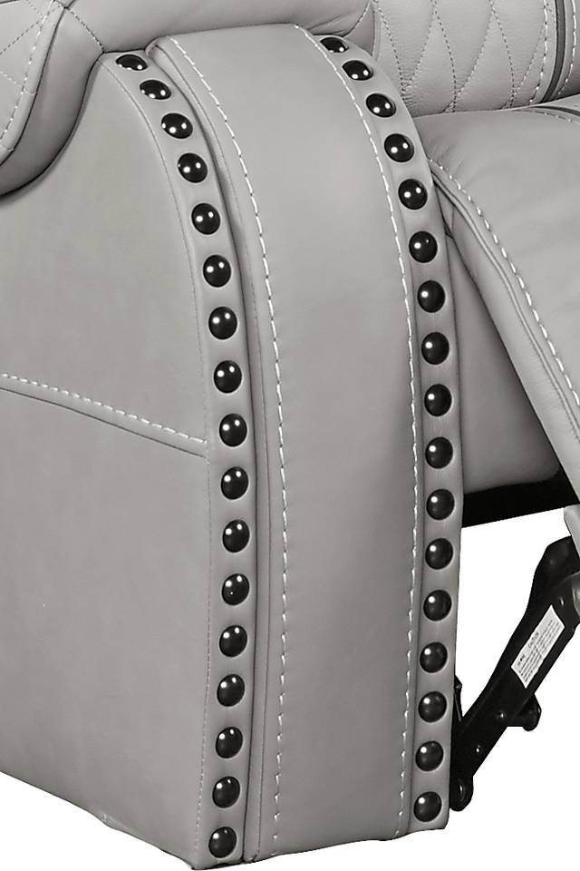 Eric Church Highway To Home Headliner Gray Leather Recliner - Thumbnail - Image 3