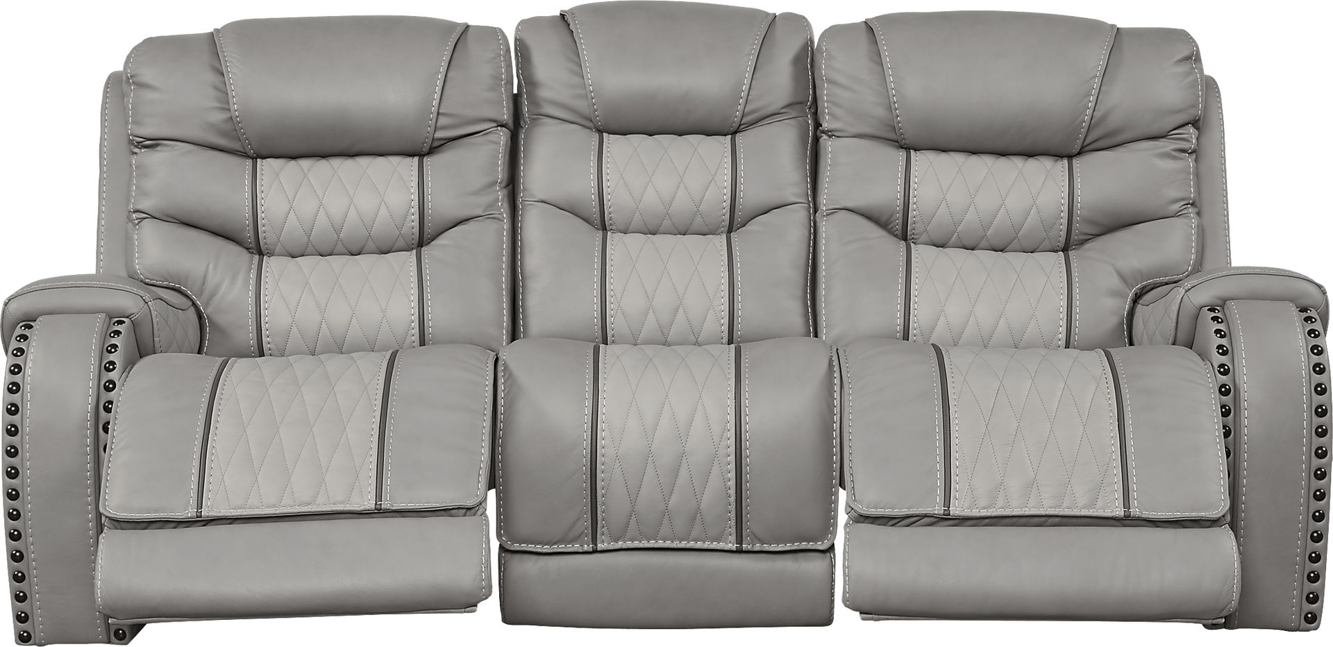 Eric Church Highway To Home Headliner Gray Leather 2 Pc Reclining Living Room - Image 6