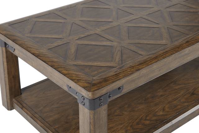 Eric Church Highway To Home Heartland Falls Brown Cocktail Table - Thumbnail - Image 2