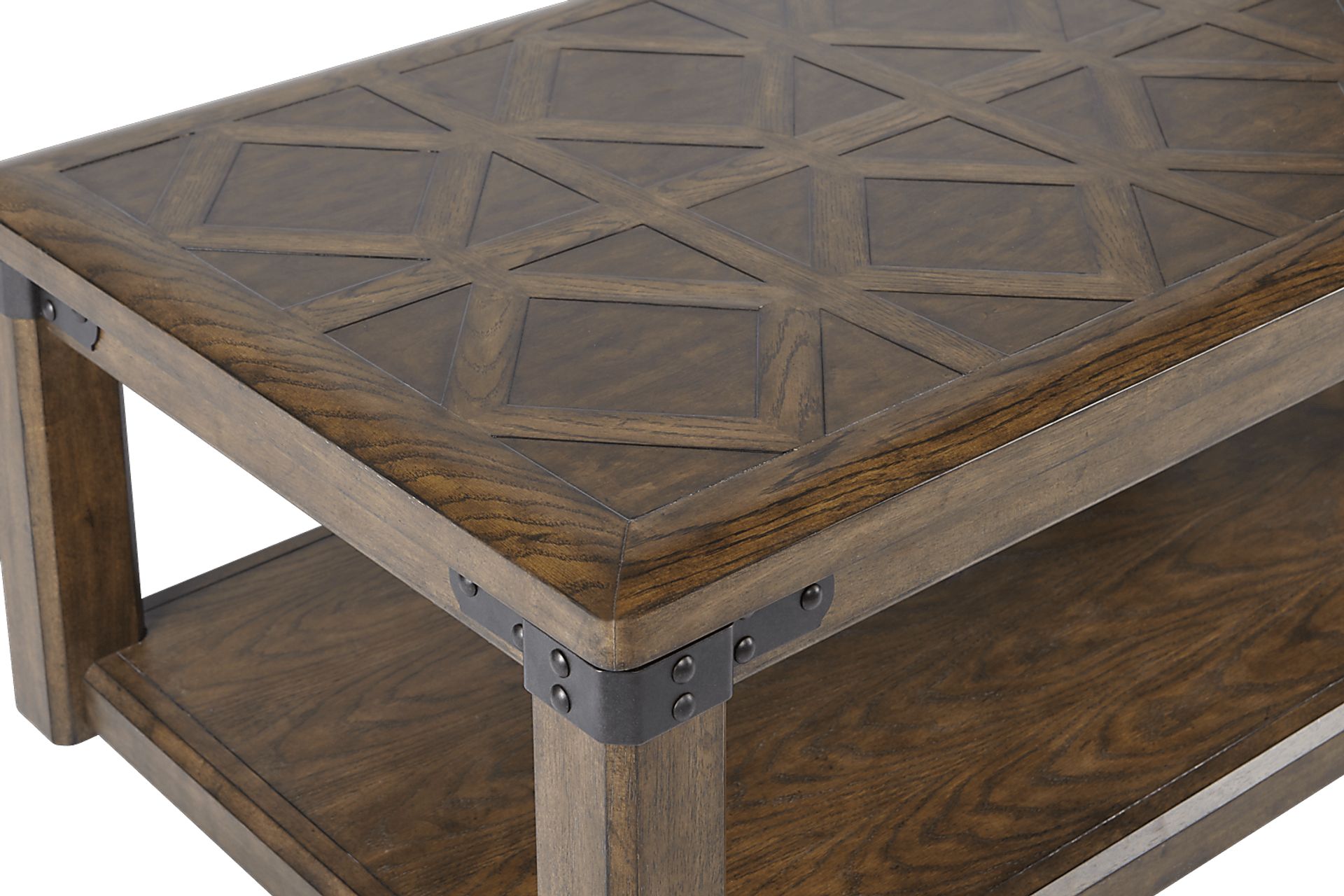 Eric Church Highway To Home Heartland Falls Brown Cocktail Table - Image 2